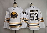 Youth Sabres 53 Jeff Skinner White 50th anniversary Adidas Jersey